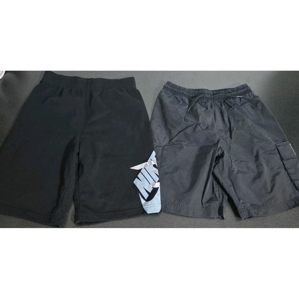 2pc Nike Sportswear Cargo Fleece Short Black Boys L Gym Active Play Basketball